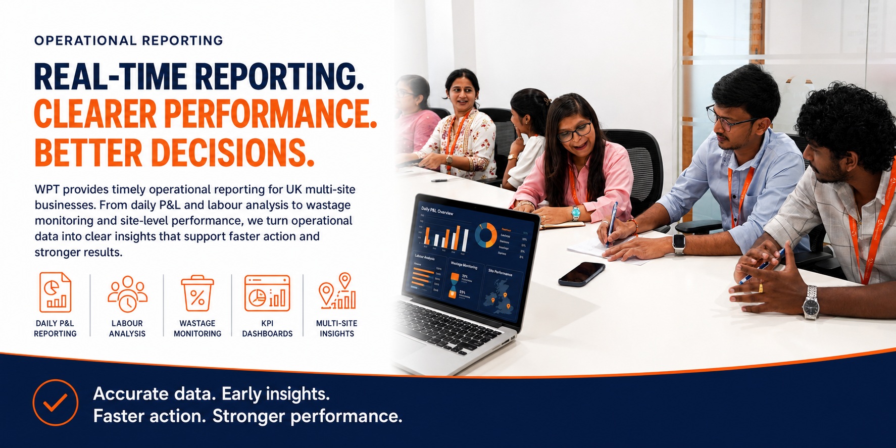 Winprotech operational reporting dashboard and business analysis